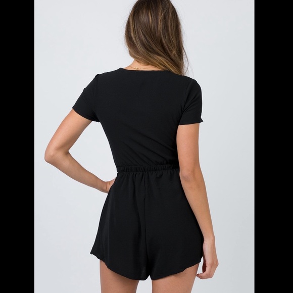 Princess Polly Sahara Tie Front Romper Playsuit - Picture 4 of 6